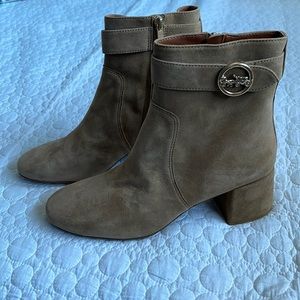 Coach Tan Suede Booties